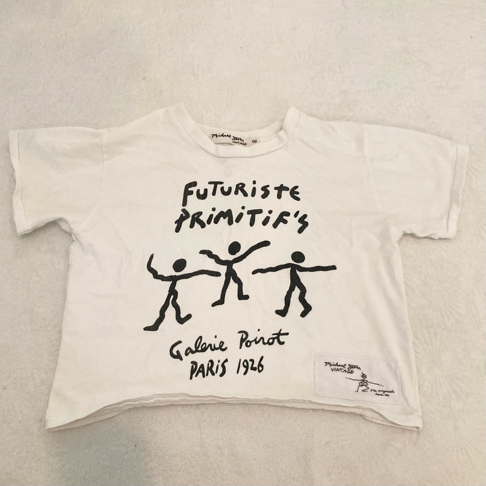 Cropped Michael Stars Vintage Graphic Tee